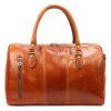  Kožená cestovná taška Gregorio 133 v koňakovo hnedej farbe 45 x 28 x 24 cm