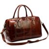  Kožená cestovná taška Gregorio 133 gaštanovočervenej farby 45 x 28 x 24 cm