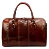  Kožená cestovná taška Gregorio 133 gaštanovočervenej farby 45 x 28 x 24 cm