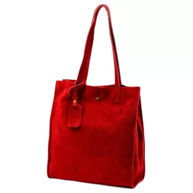    Dámska kožená kabelka cez rameno Luka 25-041 červená 31 x 33 x 11 cm