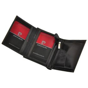    Darčeková sada pánskeho čierneho koženého opasku a peňaženky Pierre Cardin ZG-212-BA 115 cm