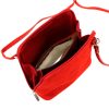  Dámska semišová kožená kabelka Barberinis 1703 červená 17 x 17 x 9 cm