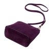  Dámska kabelka Barberinis 1703 z fialovej semišovej kože 17 x 17 x 9 cm
