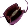  Dámska kabelka Barberinis 1703 z fialovej semišovej kože 17 x 17 x 9 cm