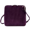  Dámska kabelka Barberinis 1703 z fialovej semišovej kože 17 x 17 x 9 cm