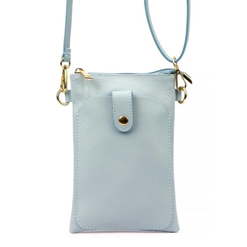  Dámska kožená kabelka Luka 20-070 modrá 14 x 21 x 3,5 cm