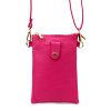  Dámska kožená kabelka Luka 20-070 magenta 14 x 21 x 3,5 cm