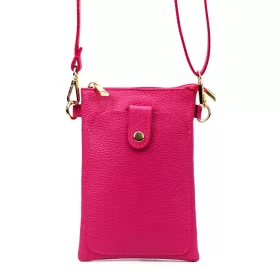    Dámska kožená kabelka Luka 20-070 magenta 14 x 21 x 3,5 cm