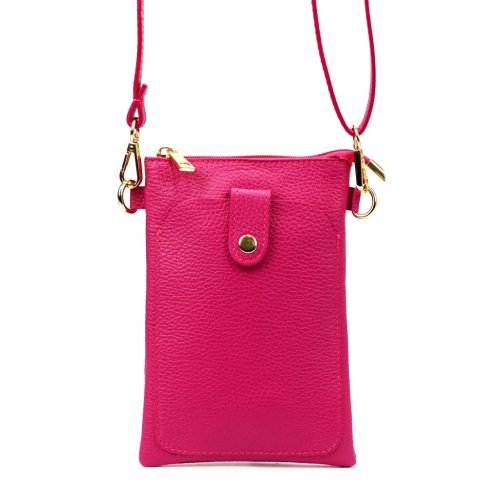  Dámska kožená kabelka Luka 20-070 magenta 14 x 21 x 3,5 cm