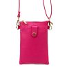  Dámska kožená kabelka Luka 20-070 magenta 14 x 21 x 3,5 cm
