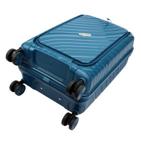    Pierre Cardin LEE09 PP38 modrý kufor z ABS materiálu 35 x 56 x 22 cm