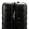  Čierny kufor Pierre Cardin 2401 JOY05 x3 Z s abs nápisom