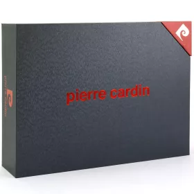    Pánska darčeková sada Pierre Cardin PARURE 2551 GG37 z čiernej hovädzej kože