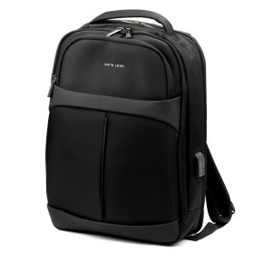    Pánsky polyesterový batoh Pierre Cardin 4446-1 ALAN04 LAPTOP čierny 32 x 46 x 13 cm