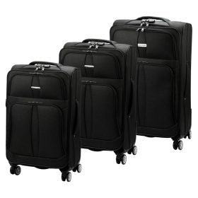    Pánsky polyesterový kufor Pierre Cardin LEE04 13510 x3 Z čierny 46 x 78 x 33 cm