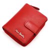  Dámska peňaženka Pierre Cardin TILAK155 2510 červená z hovädzej kože 9,5 x 11,5 x 3 cm