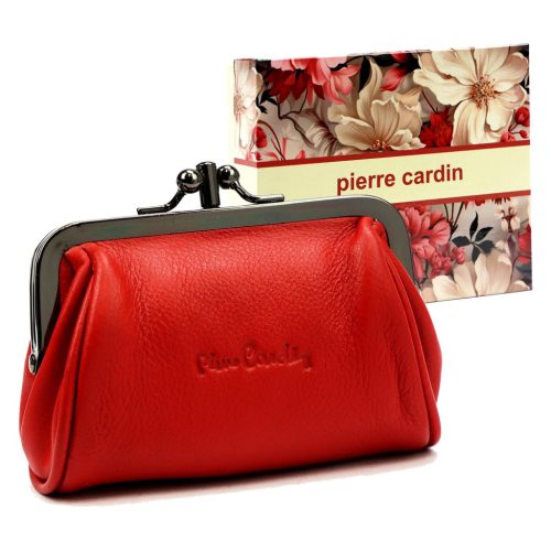  Dámska peňaženka Pierre Cardin 16 MJ01 červená z hovädzej kože 12 x 10,5 x 4 cm
