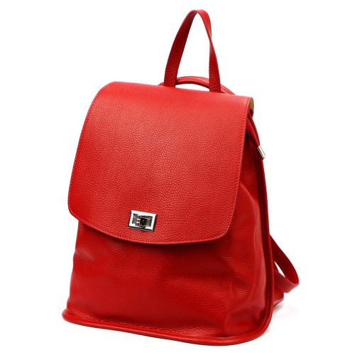  Dámsky ruksak z hovädzej kože v bordovej farbe Luka 24-075 DOLLARO 31 x 29 x 12 cm