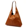  Dámska kožená kabelka cez rameno Luka 26-082 v koňakovo hnedej farbe 50 x 42 x 11 cm