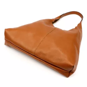    Dámska kožená kabelka cez rameno Luka 26-082 v koňakovo hnedej farbe 50 x 42 x 11 cm