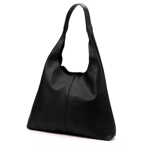  Dámska kožená kabelka cez rameno Luka 26-082 čierna 50 x 42 x 11 cm