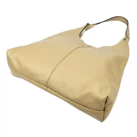    Dámska kožená kabelka cez rameno Luka 26-082 v béžovej farbe 50 x 42 x 11 cm