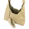  Dámska kožená kabelka cez rameno Luka 26-082 v béžovej farbe 50 x 42 x 11 cm