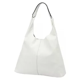    Dámska kožená kabelka cez rameno Luka 26-082 biela 50 x 42 x 11 cm