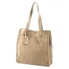  Dámska béžová semišová kožená kabelka Luka 25-041 31 x 33 x 11 cm