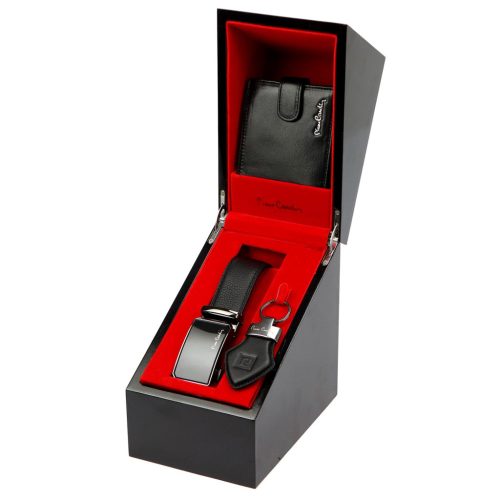 Pierre Cardin ZG-216 PREMIUM VIP férfi bőr ajándék szett 120 cm