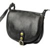  Dámska kožená kabelka Florence 8863 MN čierna 25,5 x 22 x 10 cm