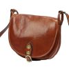 Dámska kožená kabelka Florence 8863 MN hnedej farby 25,5 x 22 x 10 cm