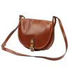 Dámska kožená kabelka Florence 8863 MN hnedej farby 25,5 x 22 x 10 cm
