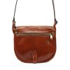 Dámska kožená kabelka Florence 8863 MN hnedej farby 25,5 x 22 x 10 cm