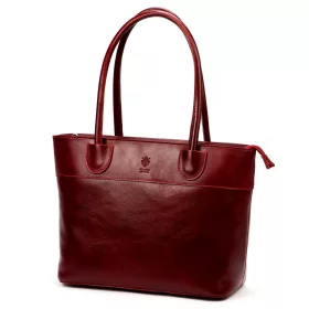    Dámska kožená kabelka Florence 12 bordovej farby 40 x 27 x 16 cm