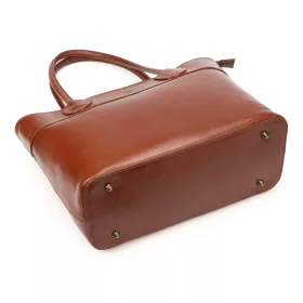    Dámska kožená kabelka Florence 12 v koňakovej farbe 40 x 27 x 16 cm