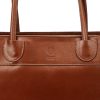  Dámska kožená kabelka Florence 12 v koňakovej farbe 40 x 27 x 16 cm