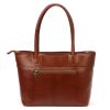  Dámska kožená kabelka Florence 12 v koňakovej farbe 40 x 27 x 16 cm