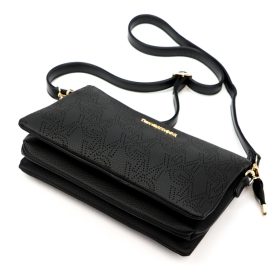    Dámska kožená taška Gian Marco Venturi GMV 9096 čierna 28 x 19 x 8 cm