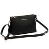  Dámska kožená taška Gian Marco Venturi GMV 9096 čierna 28 x 19 x 8 cm