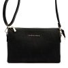  Dámska kožená taška Gian Marco Venturi GMV 9096 čierna 28 x 19 x 8 cm