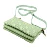  Dámska kožená taška Gian Marco Venturi GMV 9096 zelená 28 x 19 x 8 cm