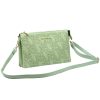  Dámska kožená taška Gian Marco Venturi GMV 9096 zelená 28 x 19 x 8 cm
