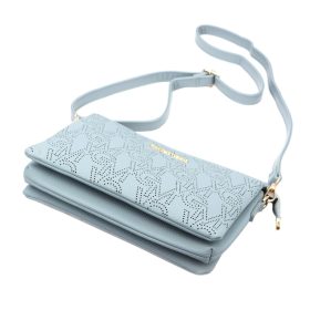    Dámska kožená taška Gian Marco Venturi GMV 9096 modrá 28 x 19 x 8 cm