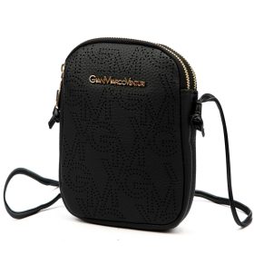   Gian Marco Venturi GMV 9094 fekete női rostbőr táska 14 x 19 x 5 cm