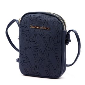   Gian Marco Venturi GMV 9094 kék női rostbőr táska 14 x 19 x 5 cm