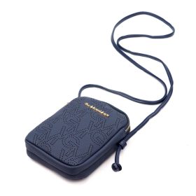   Gian Marco Venturi GMV 9094 kék női rostbőr táska 14 x 19 x 5 cm