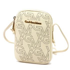   Gian Marco Venturi GMV 9094 bézs női rostbőr táska 14 x 19 x 5 cm