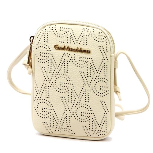 Gian Marco Venturi GMV 9094 bézs női rostbőr táska 14 x 19 x 5 cm