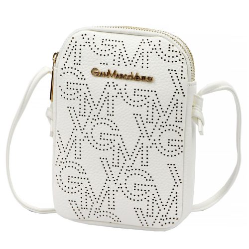 Gian Marco Venturi GMV 9094 fehér női rostbőr táska 14 x 19 x 5 cm